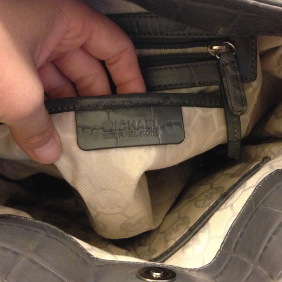 Michael Kors heather gray Hamilton large tote - Picture 3 of 4